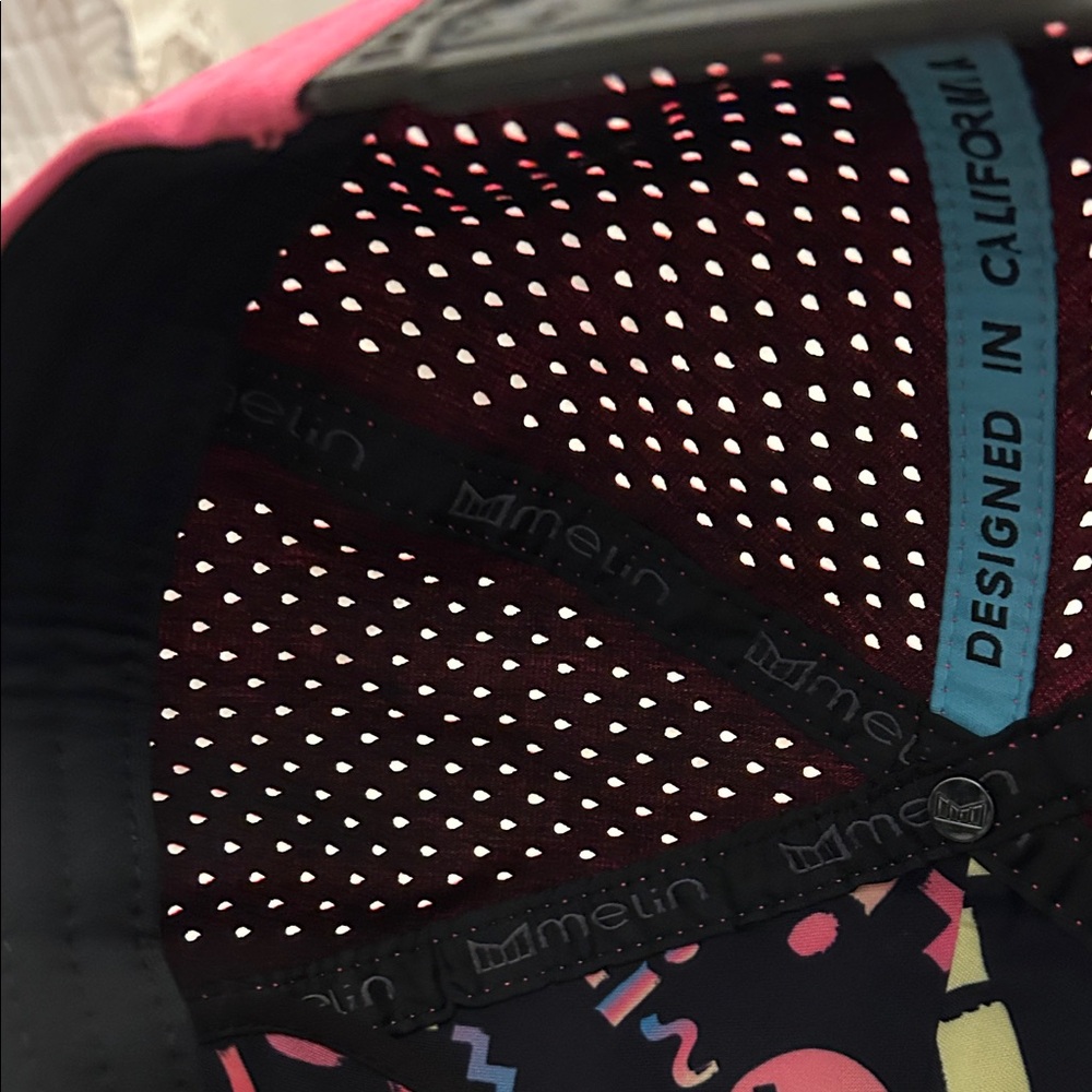 Melin Coronado Hydro Neon Collection Pink Cap with Logo - Picture 8 of 8